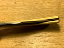 Rough Ryder Brass Folding Knife 2.13" 440 Steel Blade Brushed Brass Handle