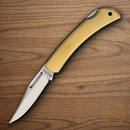 Rough Ryder Brass Folding Knife 2.13" 440 Steel Blade Brushed Brass Handle