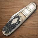 Rough Ryder Barlow Pocket Knife Stainless Steel Blades Buckshot Bone Handle.