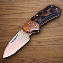 Rough Ryder Cub Folding Knife Stainless Steel Blades Black Acrylic/Copper Handle.