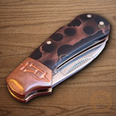 Rough Ryder Cub Folding Knife Stainless Steel Blades Black Acrylic/Copper Handle.