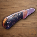 Rough Ryder Cub Folding Knife Stainless Steel Blades Black Acrylic/Copper Handle.