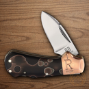Rough Ryder Cub Folding Knife Stainless Steel Blades Black Acrylic/Copper Handle.