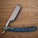 Rough Ryder Celestial Razor Folding Knife Stainless Steel Blades Blue Acrylic Handle.