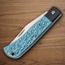 Rough Ryder Folding Knife 3" VG-10 Steel Blade Blue/Black Aluminum Handle.