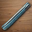 Rough Ryder Folding Knife 3" VG-10 Steel Blade Blue/Black Aluminum Handle.