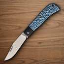 Rough Ryder Folding Knife 3" VG-10 Steel Blade Blue/Black Aluminum Handle.