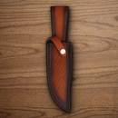 Rough Ryder Cross Hatch Fixed Knife 6.5" Stainless Steel Blade Wood Handle.