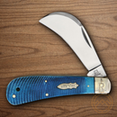 Rough Ryder Folding Knife Stainless Steel Blade Blue Bone Handle.