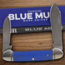 Rough Ryder Canoe Pocket Knife Stainless Steel Blade Blue G10 Handle.