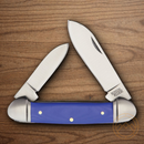 Rough Ryder Canoe Pocket Knife Stainless Steel Blade Blue G10 Handle.