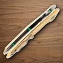 Rough Ryder Linerlock Folding Knife 3.75" D2 Tool Steel  Blade Polished Brass Handle.