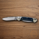Rough Ryder  Canoe Pocket Knife Stainless Steel Blades Denim Micarta Handle.