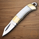 Rough Ryder Miniature Folding Knife Stainless Steel Blade Mother Of Pearl Handle