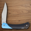 Rough Ryder Folding Knife 2.5" VG-10 Steel Blade Black/Blue Aluminum Handle