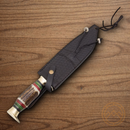 Rough Ryder Fixed Knife 10.5" Stainless Steel Blades Stag Bone Handle