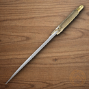 Rough Ryder Fixed Knife 10.25" Stainless Steel Blade Gold Wire Wrapped Handle