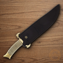 Rough Ryder Fixed Knife 10.25" Stainless Steel Blade Gold Wire Wrapped Handle