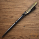 Rough Ryder Fixed Knife 10.25" Stainless Steel Blade Gold Wire Wrapped Handle