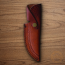 Rough Ryder Skinner Fixed Knife 4" Stainless Steel Blade Brown Wood Handle