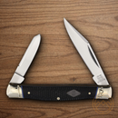 Rough Ryder Whittler Pocket Knife Carbon Steel Blades Black Micarta Handle
