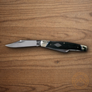 Rough Ryder Stockman Pocket Knife Carbon Steel Blades Black Micarta Handle