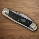 Rough Ryder Seahorse Whittler Pocket Knife Carbon Steel Blades Black Micarta Handle