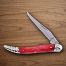 Rough Ryder Baby Toothpick Folding Knife Stainless Steel Blade Red Bone Handle