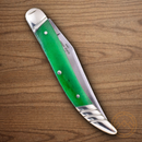 Rough Ryder Toothpick Folding Knife Stainless Steel Blade Green Bone Handle