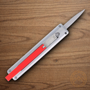 Rough Ryder Zipper Folding Knife 1.88" Stainless Steel Blade Black/Red G10/Stainless Handle