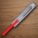 Rough Ryder Zipper Folding Knife 1.88" Stainless Steel Blade Black/Red G10/Stainless Handle