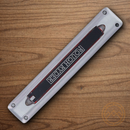 Rough Ryder Zipper Folding Knife 1.88" Stainless Steel Blade Black/Red G10/Stainless Handle