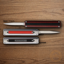 Rough Ryder Zipper Folding Knife 1.88" Stainless Steel Blade Black/Red G10/Stainless Handle