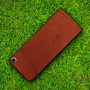 Rough Ryder Slip Pouch Brown Leather For Traditional Large Folding Pocket Knife