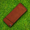Rough Ryder Slip Pouch Brown Leather For Traditional Large Folding Pocket Knife