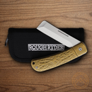 Rough Ryder APTA Folding Knife 2.75" VG-10 Steel Blade Hammered Brass Handle
