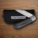 Rough Ryder APTA Folding Knife 2.75" VG-10 Steel Blade Blue Micarta Handle