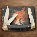 Rough Ryder Sowbelly Stockman Pocket Knife Stainless Steel Blades Black/Red Micarta Handle