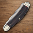 Rough Ryder Sowbelly Trapper Pocket Knife Stainless Steel Blades Black/Red Micarta Handle