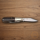 Rough Ryder Desert Fox Barlow Pocket Knife Stainless Steel Blades Black/Orange Micarta Handle