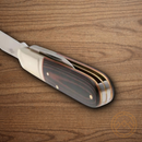 Rough Ryder Desert Fox Barlow Pocket Knife Stainless Steel Blades Black/Orange Micarta Handle
