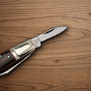 Rough Ryder Desert Fox Barlow Pocket Knife Stainless Steel Blades Black/Orange Micarta Handle