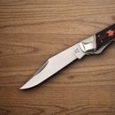 Rough Ryder Desert Fox Hunter Folding Knife Stainless Steel Blades Black/Orange G10 Handle