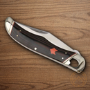 Rough Ryder Desert Fox Hunter Folding Knife Stainless Steel Blades Black/Orange G10 Handle