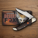 Rough Ryder Desert Fox Hunter Folding Knife Stainless Steel Blades Black/Orange G10 Handle