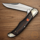 Rough Ryder Desert Fox Hunter Folding Knife Stainless Steel Blades Black/Orange G10 Handle