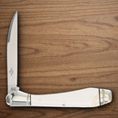 Rough Ryder Folding Knife Stainless Steel Blade White Micarta Handle