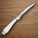 Rough Ryder Folding Knife Stainless Steel Blade White Micarta Handle