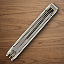 Rough Ryder Sowbelly Trapper Pocket Knife Stainless Steel Blades White Micarta Handle