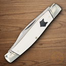 Rough Ryder Stockman Pocket Knife Stainless Steel Blades White Micarta Handle